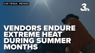 Las Vegas street vendors endure extreme heat with resilience