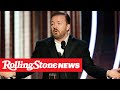 Ricky Gervais Blasts Hollywood in Hilarious Golden Globes Monologue | RS News 1/6/20