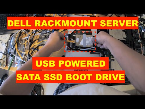 HOW TO ADD USB POWERED SATA SSD DRIVE TO DELL RACKMOUNT SERVER