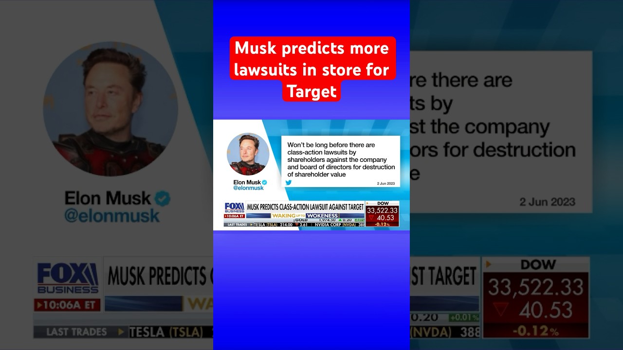 It ‘won’t be long’ before Target gets hit with class-action lawsuits, says Elon Musk #short