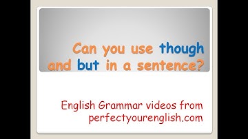 Though vs. But| English Grammar Video