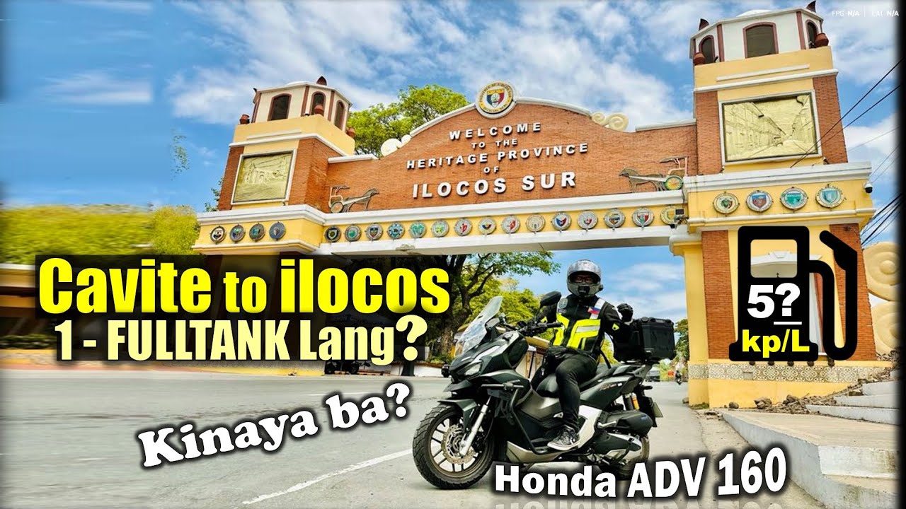 Cavite Manila to Ilocos Ride One FULL TANK Only | Honda ADV 160 | Fuel Consumption | Vigan Ilocos