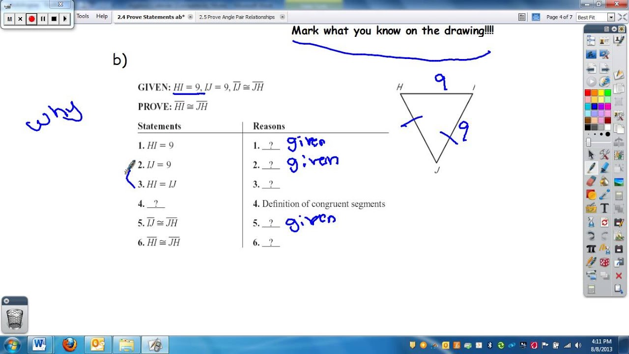 geometry-2-4-proving-statements-about-segments-and-angles-youtube