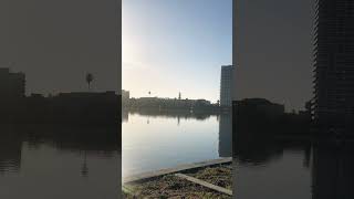 Oakland Sunrise! Lake Merritt! #yoga #meditation #sunrise