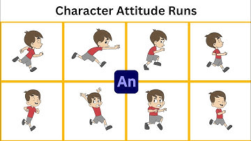 Learn to Animate Character Attitude Runs with Adobe Animate | Adobe Animate Full Course