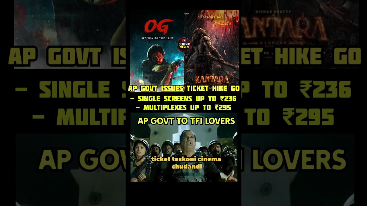 Ap govt sets bigger ticket prices! 🎟️🔥 