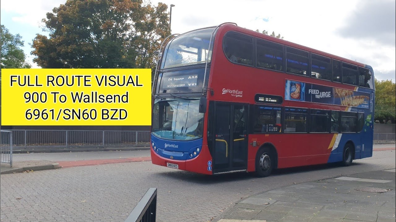 FULL ROUTE VISUAL: Metro Replacement 900: Newcastle - Wallsend | 6961 ...