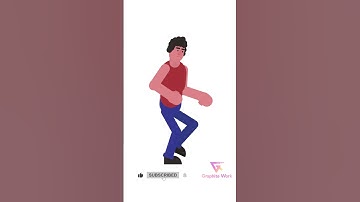 2d Cartoon Character Walk Cycle | Adobe After Effects Walking Animation #shortsvideo