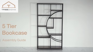 HL008/HL014/HL015 - Installation Guide - 68.9" Freestanding Bookshelf #bookshelf