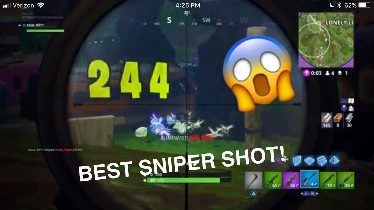 BEST SNIPE IN FORTNITE HISTORY! Fortnite Gameplay YouTube