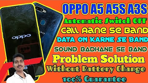OPPO A5 A5S A3S Automatic Switch Off Hone Se Kaise Theek Kare ! OPPO A5 Auto Restart Problem Fix 👍