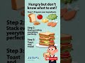 POV: You’re Hungry AF #3Steps Sandwich Saves Lives 🥪