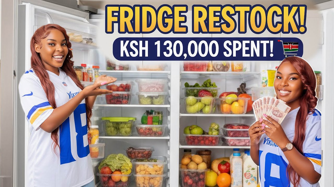 MY FRIDGE RESTOCK WORTH 130k : My First Restock