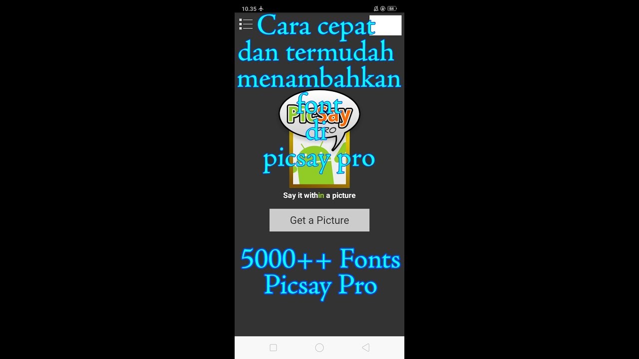 Picsay pro mod 5000++ Font