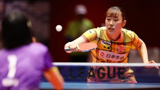 松島美空 vs 赤江夏星 TBESTGAME 京都カグヤライズ vs 日本生命レッドエルフ ノジマTリーグ2024-2025 2024年11月29日 KBSホール【卓球 Tリーグ公式】