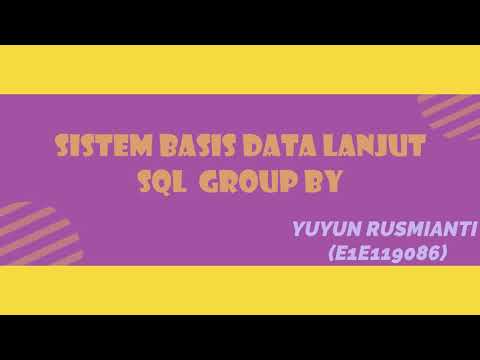 #28 SQL GROUP BY
