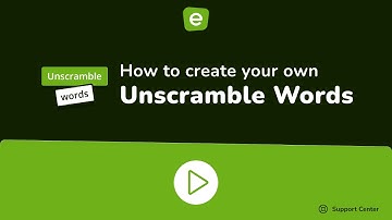 How to create your own Unscramble Words game in Educaplay