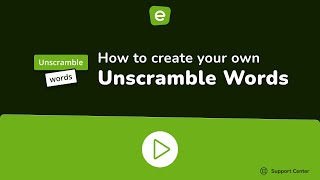 How to create your own Unscramble Words game in Educaplay