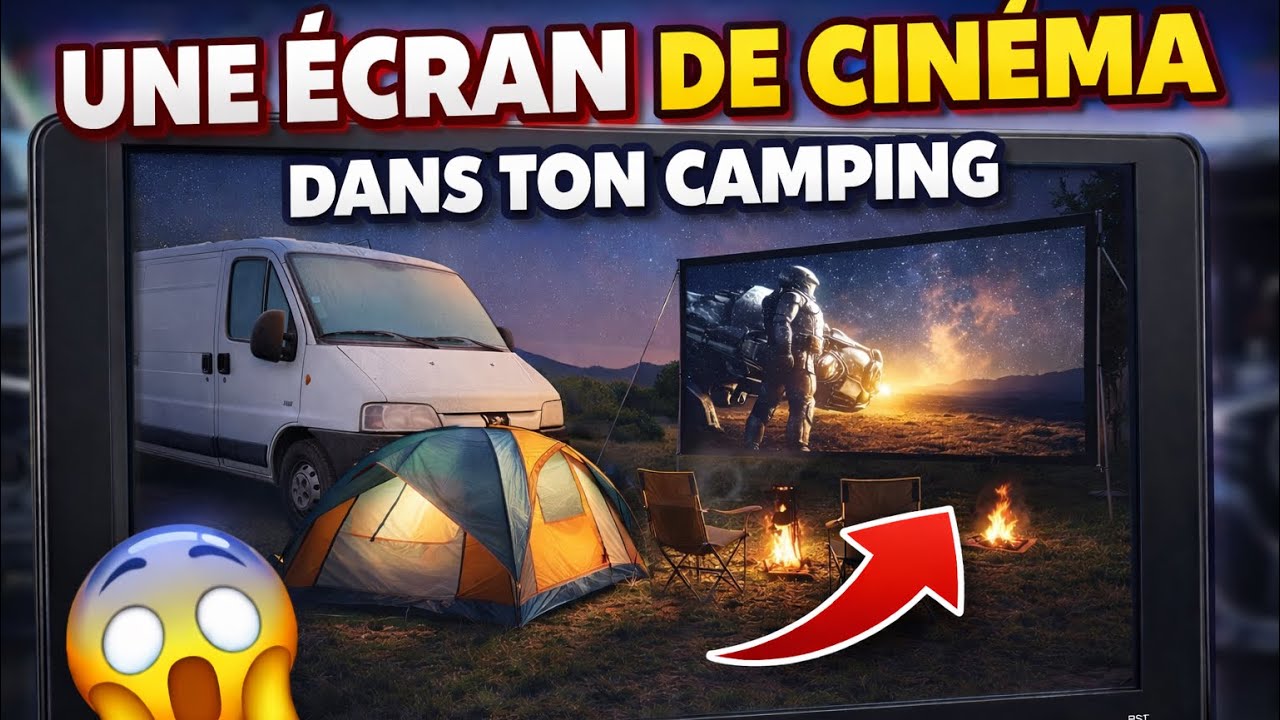 Écran de cinéma dans le van aménagé ??  