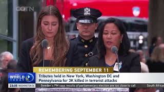 REMEMBERING SEPTEMBER 11: Tributes held in New York, Washington DC and Pennsylvania