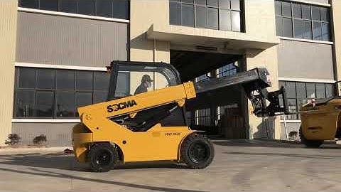 SOCMA mini telehandler operation video