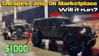 I Bought The Cheapest Jeep On Facebook Marketplace - Will it Run?