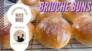 How to Make PERFECT Brioche Buns  | BEST Burger Buns Recipe | Soft, Buttery & Easy Recipe