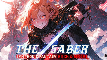 🎻 THE SABER ⚔️ SYMPHONIC METAL 🎸 2 Hours Fantasy Rock & Metal Music for Focus, Gaming & Workout