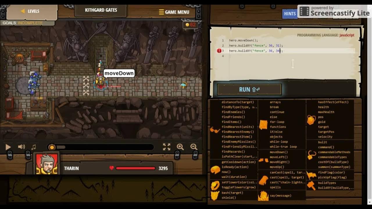CodeCombat: Kithgard Gates Tutorial - YouTube