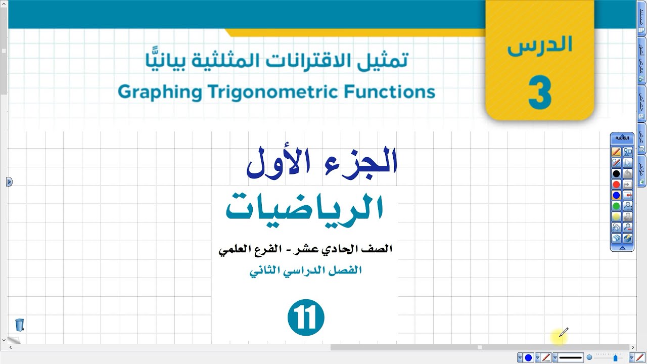 تمثيل الاقترانات المثلثية بيانيا 1 | أول ثانوي علمي وصناعي