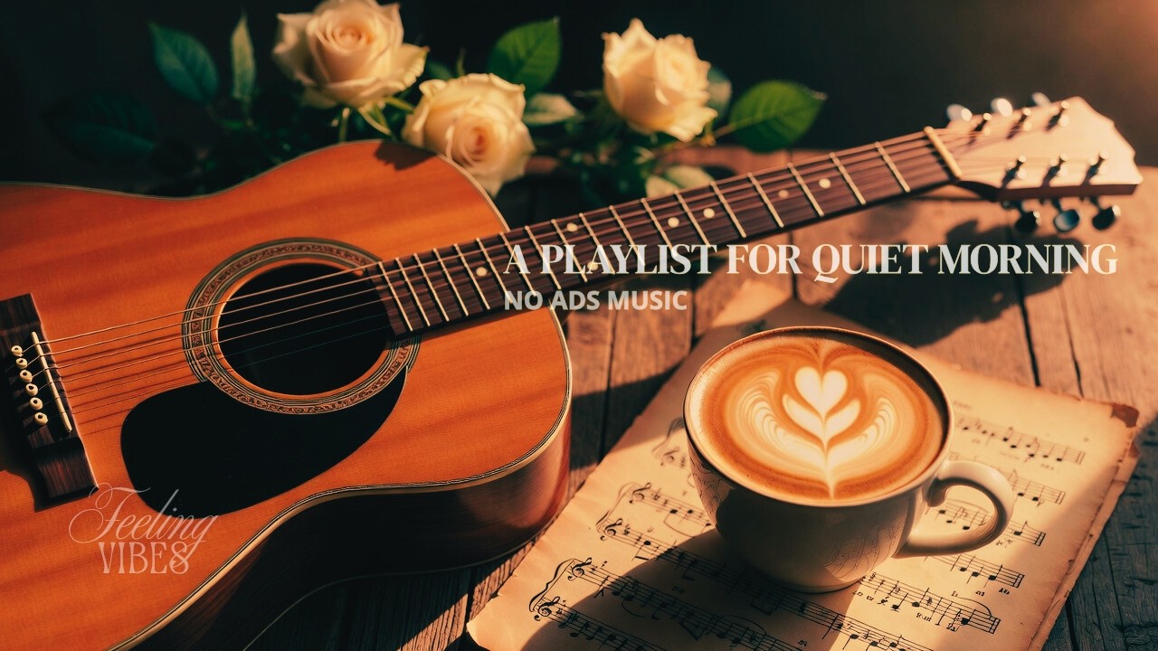 (No Ads) This Feels Like a Coffee Shop Morning Music – Soft Acoustic Guitar & Violin