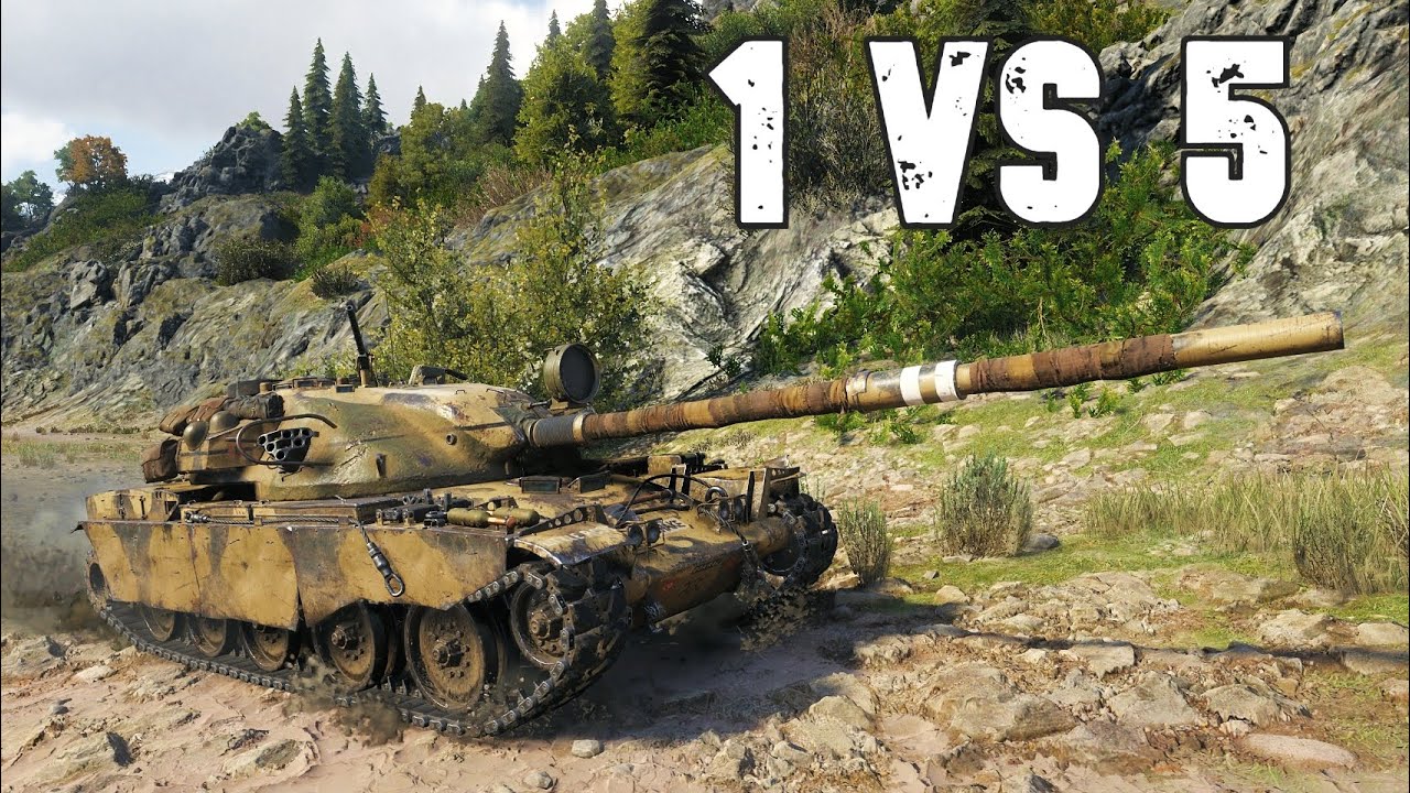 World of Tanks T95/FV4201 Chieftain - 1 vs 5