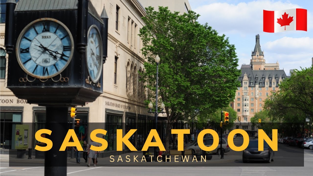 Tour around SASKATOON, Saskatchewan From Airport [FALL SEASON]Largest