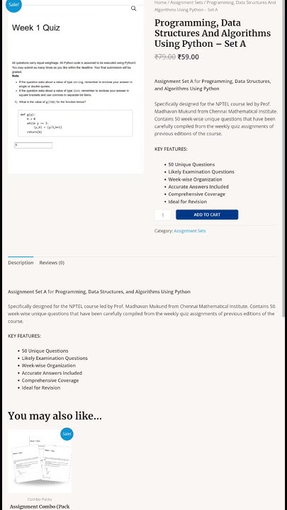Programming Data Structures And Algorithms Using Python | Previous ...
