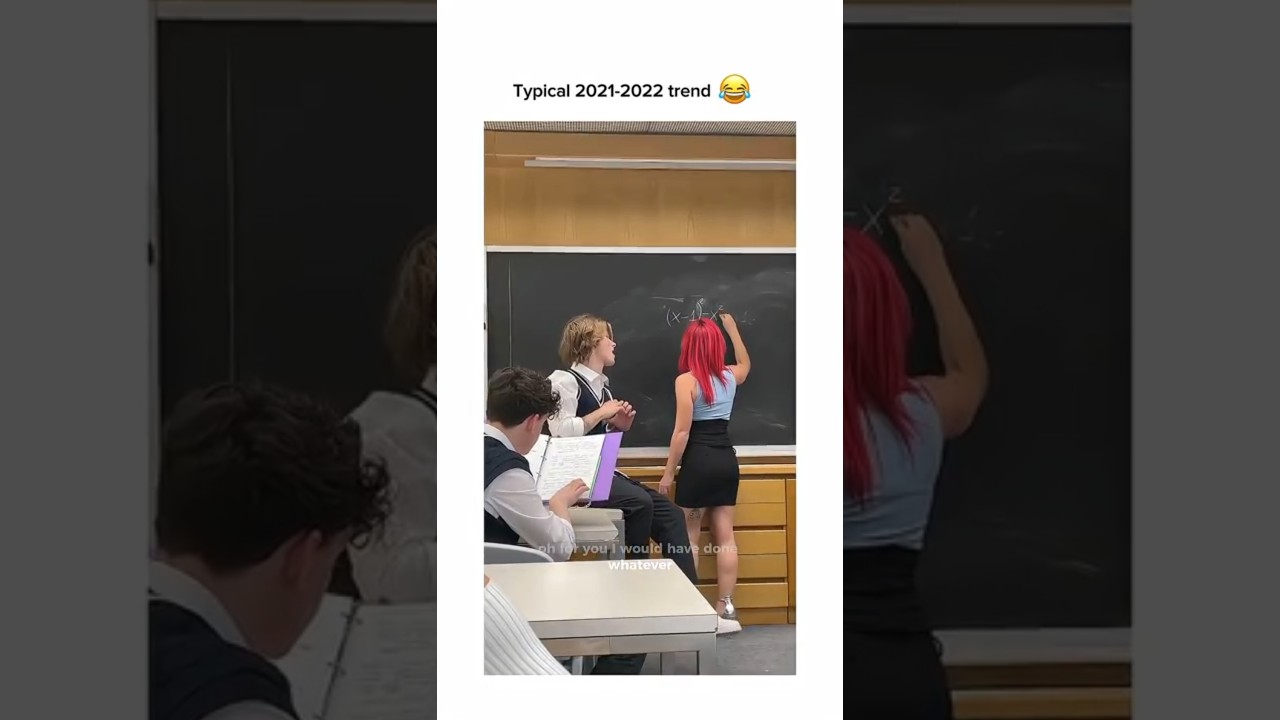 One guy fell inlove with his Teacher 👀. These trends were cute tho 😅 | Baby - Justin Bieber |