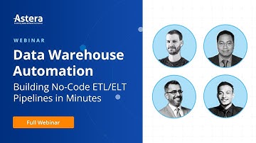 [WEBINAR] Building No-Code ETL/ELT Pipelines in Minutes