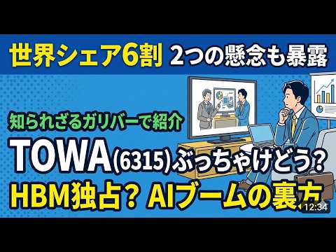 【知られざるガリバー放映】TOWA株式会社（6315）は隠れ優良企業といえるのか？株主・就活目線で正直レビュー（2026年5月30日放送）
