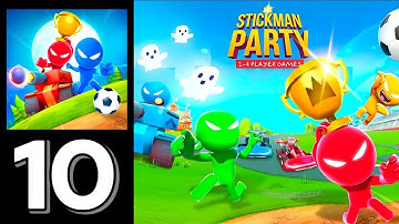 Stickman Party - Random Funny Minigames Part 10 Gameplay (Android,iOS)