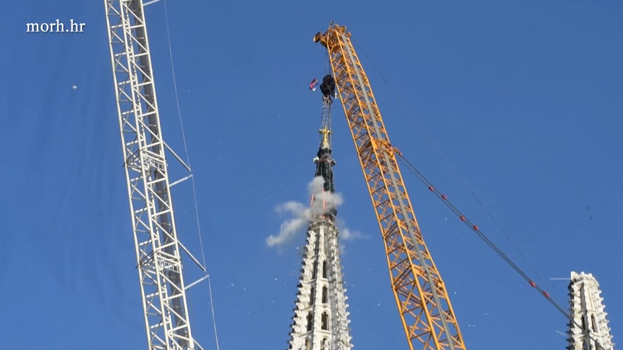 Povijesni pothvat Hrvatske vojske uklanjanja tornja zagrebačke katedrale