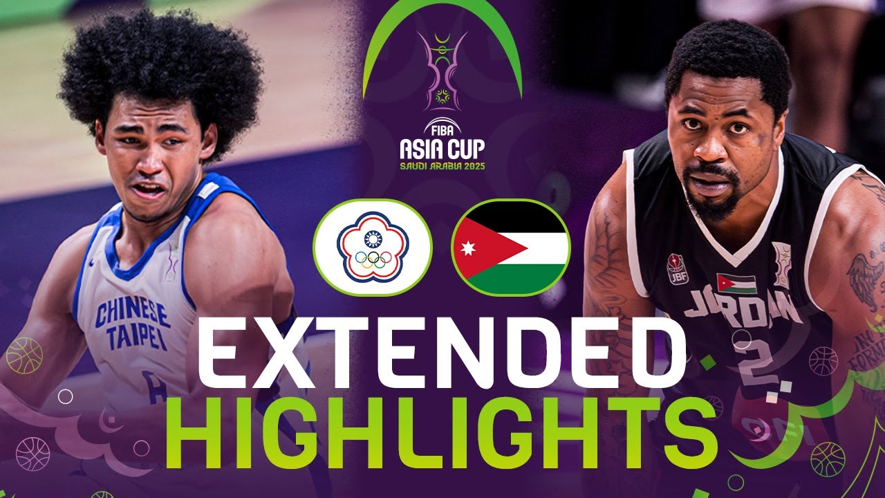 Chinese Taipei vs Jordan | Extended Highlights | FIBA Asia Cup 2025