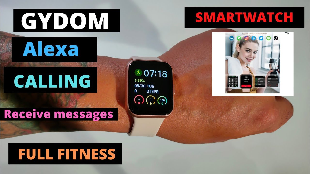 GYDOM SMARTWATCH WITH CALLING FULL FITNESS everything you need to have one thing