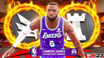 LEBRON JAMES BUILD DOMINATES IN A COMP REC GAME...(NBA 2K23)