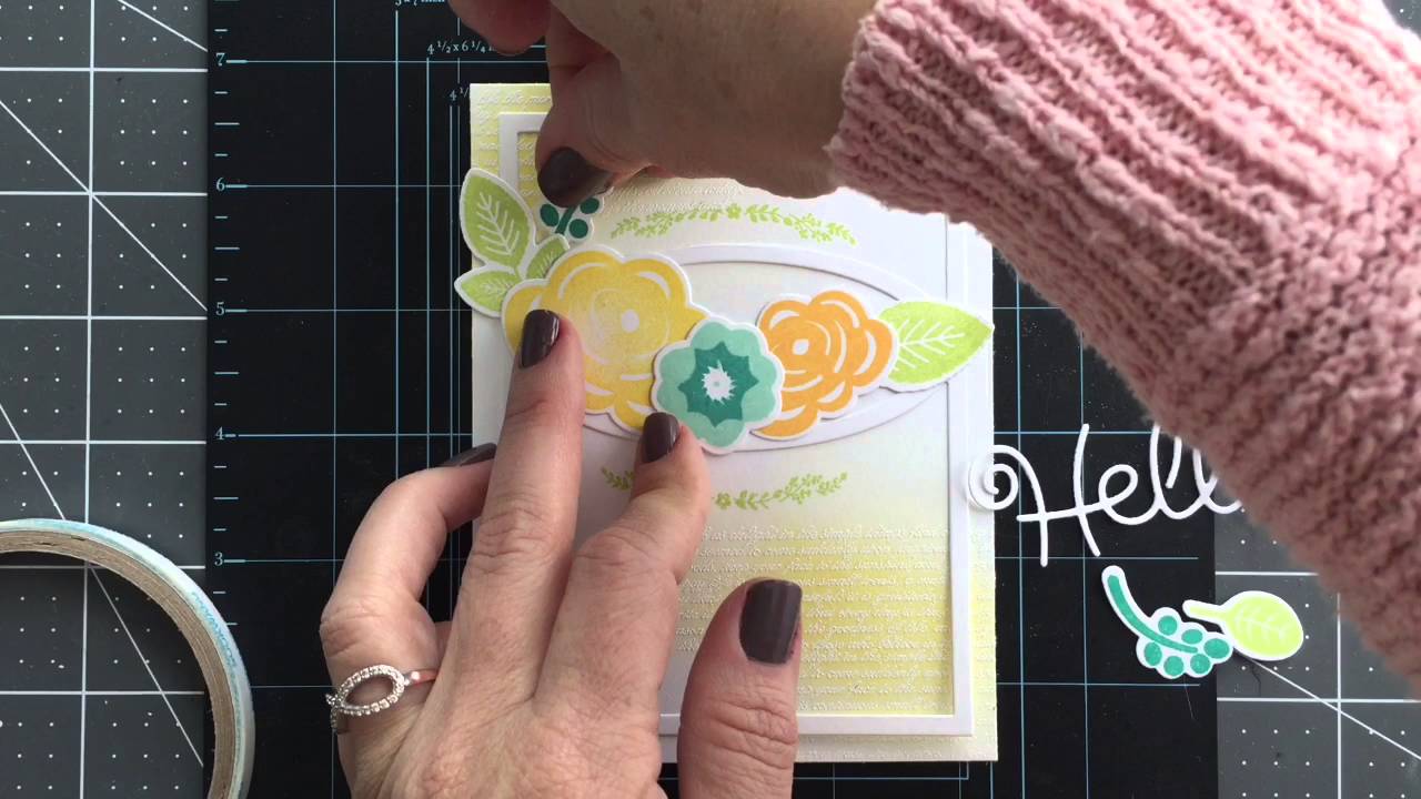 Make It Monday #243: Ink Blending Over Heat Embossing - YouTube