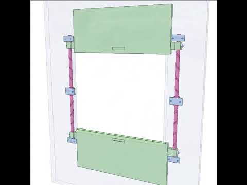 Vertical Parting Vertical bi-parting door 1 - YouTube
