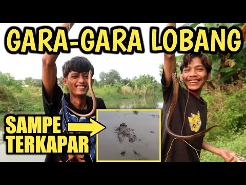 TERK4P4R DI LUMPUR GARA-GARA MANCING BELUT - Salah pilih lobang bisa berakibat fatal