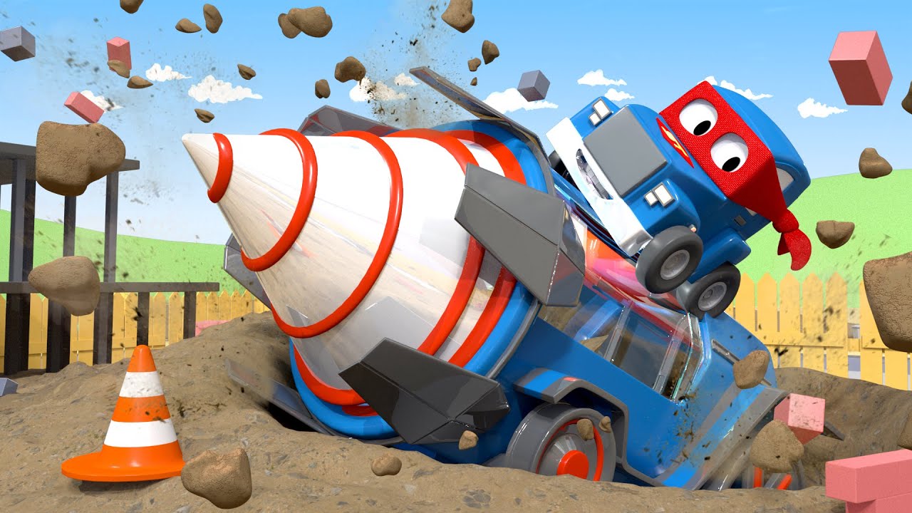 ジャイアントドリル The Giant Drill スーパートラッ L 子供向けトラックアニメ Super Truck Animation For Kids Youtube