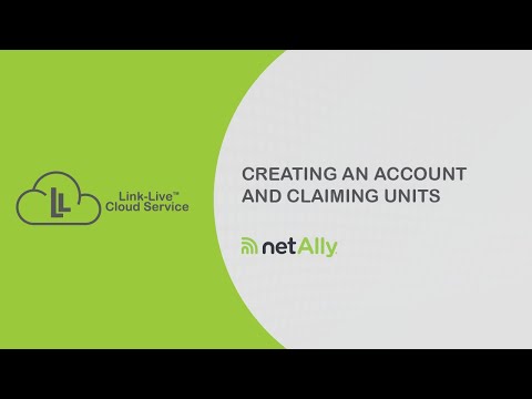 Creating an Account and Claiming Units in Link-Live™