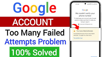 too many failed attempts gmail  | too many failed attempts gmail solution  | Avadhi tech