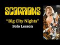 Scorpions big city nights solo lesson