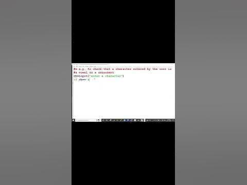 Python program to check that a character entered by the user is a vowel ...